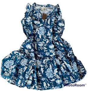 XS Matilda Jane Women’s Enchanted Garden Serenity Blue Floral Dress